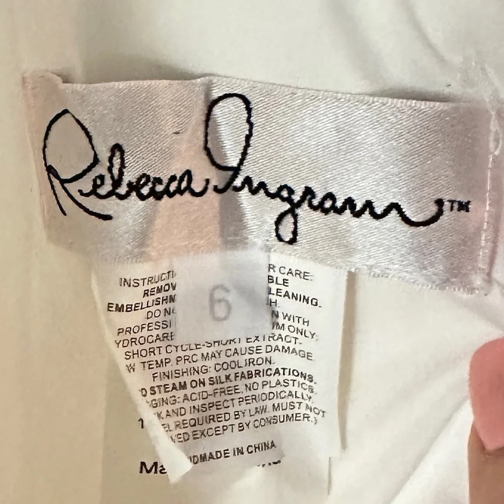 Rebecca Ingram Wedding Dress - Size 6 - Newly Dry Cleaned